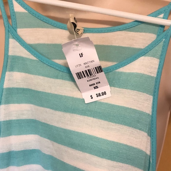 3/$30 sale! NWT LF Emma and Sam XS Striped Tank - Picture 2 of 3